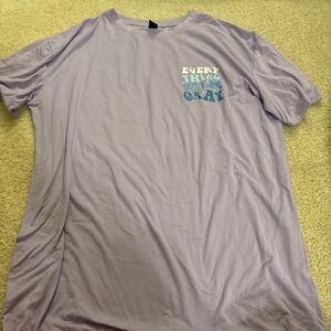 SHEIN Lavender Graphic Tee